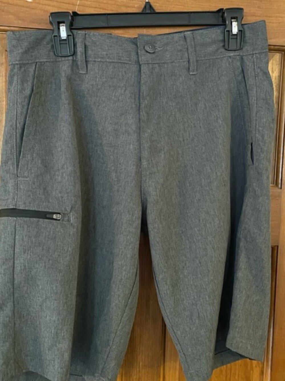 Burnside Men’s‎ Charcoal Flat Front Shorts, Size 32